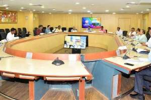Review of safety and progress of station upgradation works conducted by South Central Railway.