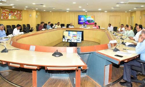 Review of safety and progress of station upgradation works conducted by South Central Railway.