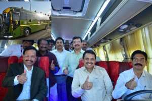 State-of-the-art Electric AC Buses Roll Out on Telangana’s Roads