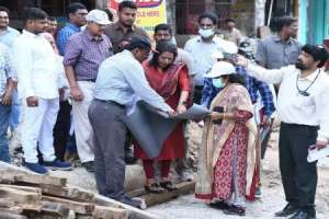 Surprise Inspection of SNDP Works in Begumpet Area Conducted by Hyderabad Mayor