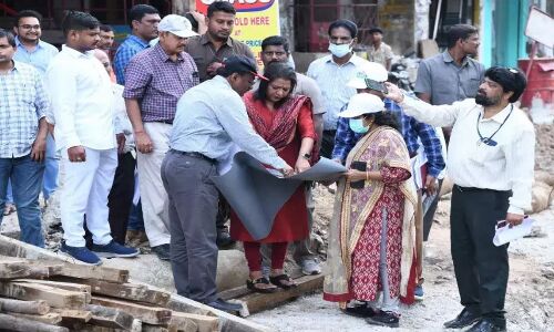 Surprise Inspection of SNDP Works in Begumpet Area Conducted by Hyderabad Mayor