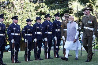 Sydney's Admiralty House Hosts Ceremonial Welcome for PM Modi before Meeting with Albanese
