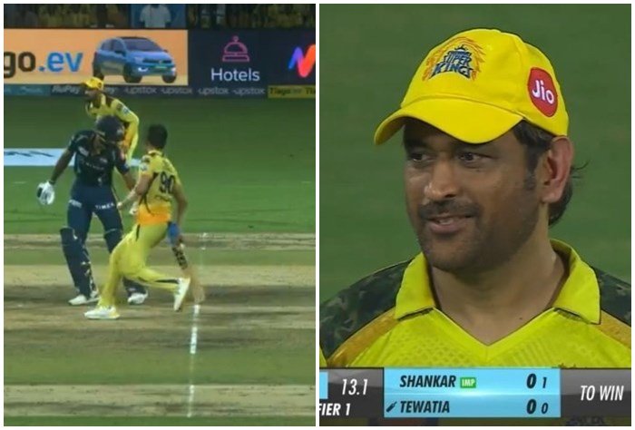 The Unmissable Moment: MS Dhoni's Subtle Smile in Response to Deepak Chahar's Mankad Attempt, Pure Gold!
