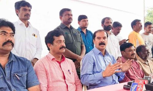 Today's Karmika Yuddhabheri in Warangal is all ready to go.