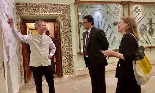 US Ambassador to India visits Old City’s Chowmahalla Palace in Hyderabad