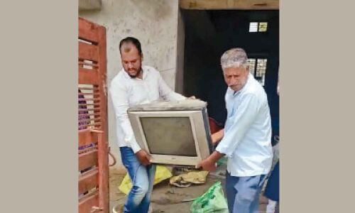 Valuables of farmers taken away by officials of Primary Agricultural Cooperative Society in Rangareddy