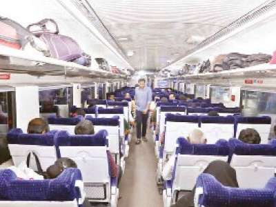 Vande Bharat Exp. from Secunderabad to Tirupati with 16 coaches experiences over 100% occupancy.