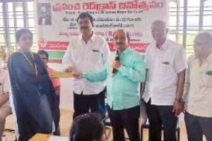 World Red Cross Day celebrated by Swarna Bharathi Institute of Science & Technology in Khammam