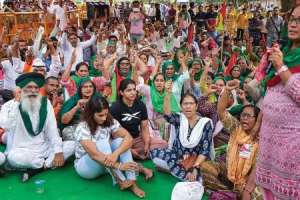Wrestlers’ cause gets support from women’s ‘mahapanchayat’ in Chandigarh