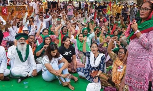 Wrestlers' cause gets support from women's 'mahapanchayat' in Chandigarh