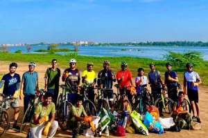 Ameenpur Lake Bed Cleaned Up by Cyclists on World Environment Day