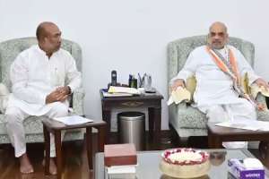 Biren Singh Conferred with Amit Shah in New Delhi to Deliberate on the Current State of Manipur.