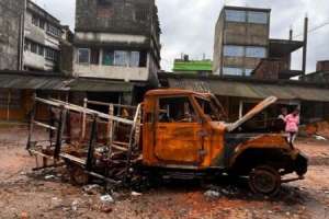 Charred Vehicles Found Abandoned Near Bhangar II BDO’s Office, Indicating Violence and Arson