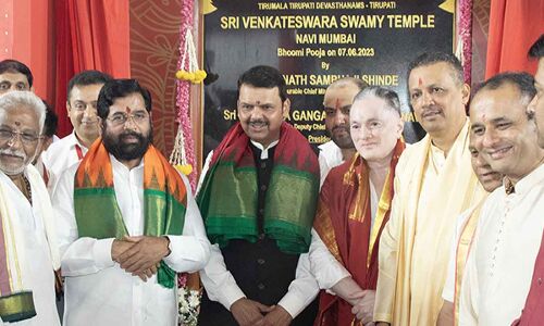 CM Eknath Shinde: “Venkateswara Temple fulfills the dreams of Maharashtra’s people”