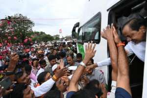 CM KCR: CM KCR worships at KCR’s residence