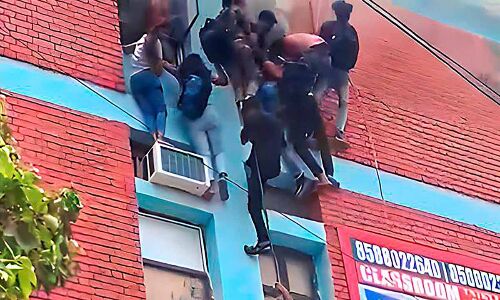 Coaching Institute in New Delhi Catches Fire