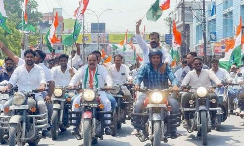 DCC President Naini Rajender Reddy accuses Chief Minister K Chandrasekhar Rao of betraying Telangana State people in Warangal