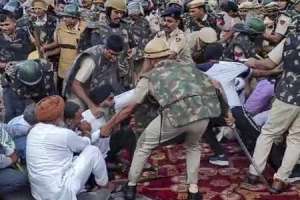 Farmers Protesting in Kurukshetra Receive Lathicharge by Police