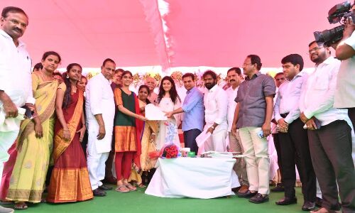 First Rural Skill Development Centre established by Cyient Foundation’s foundation laying ceremony.