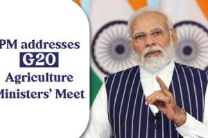 G20 Agriculture Ministers Meeting virtually addressed by PM Modi