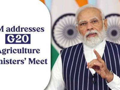 G20 Agriculture Ministers Meeting virtually addressed by PM Modi