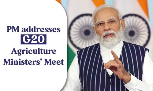 G20 Agriculture Ministers Meeting virtually addressed by PM Modi