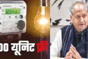 Gehlot announces zero charges for 100 units of electricity in Raj.