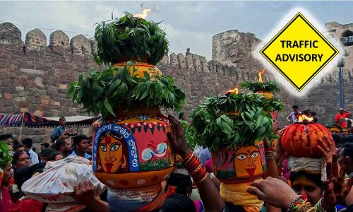 Golconda Bonalu celebrations in Hyderabad to cause traffic restrictions