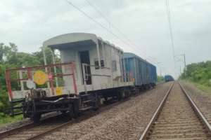 Goods Train | Goods train derails near Kasamudram