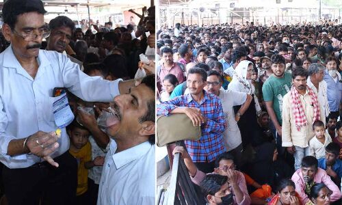 Hyderabad witnesses thousands consuming ‘miracle’ medicine made from fish