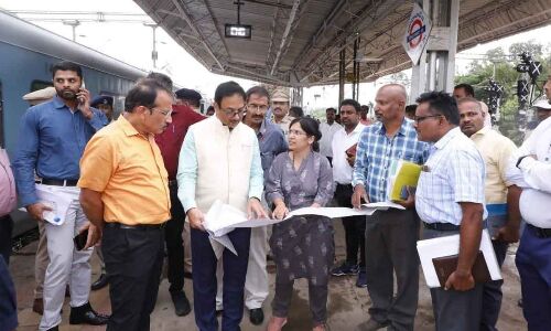 Inspection of the Secunderabad-Vikarabad Section Conducted by SCR Officials