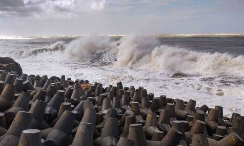 Intensification of Cyclone observed