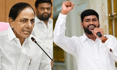 KCR Honors Renowned Singer Saichand, Pledges Support to Family