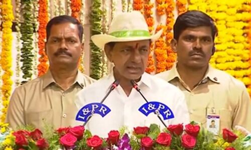 Mancherial District Collectorate, Party Office Inaugurated by KCR and Development Works Foundation Laid