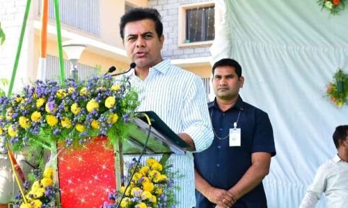 Minister KT Rama Rao declares Sircilla as Telangana's role model for the country
