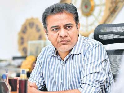 Minister KTR | Minister KTR meets with Union Minister Rajnath Singh in Delhi