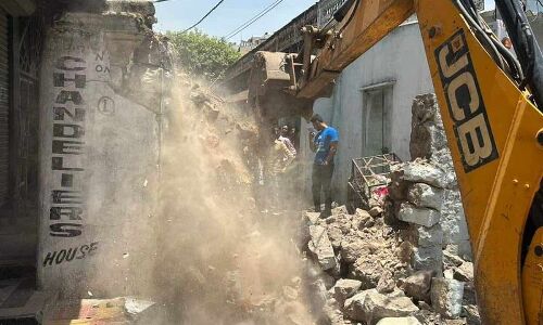 Murgi Chowk in Hyderabad is being demolished and will soon have a new appearance.