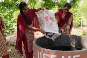 On World Environment Day, Students of Khammam Participate in Forest Clean-up Drive.