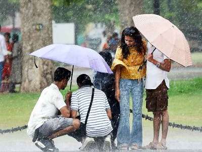 Possible rewritten title: Delhi could experience rainfall on Monday due to Biparjoy impact.