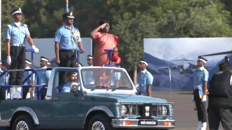 President Droupadi Murmu | Grand Graduation Parade held in Durgal, President Murmu accepts the salutation