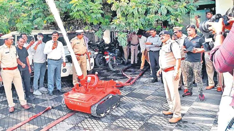 Robo Firefighter in the Testing Phase