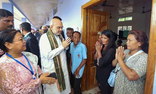 Shah visits Moreh on Myanmar border