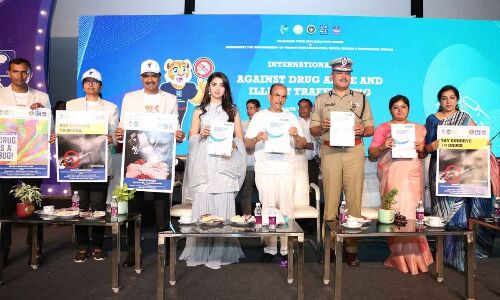 Youth encouraged to reject drugs as three-day anti-drug campaign concludes.