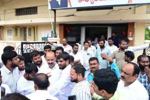 Bandi Sanjay holds meeting with supporters in Karimnagar
