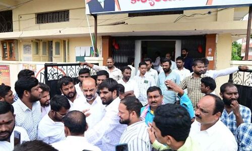 Bandi Sanjay holds meeting with supporters in Karimnagar