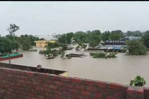 Bhupalpally district completely submerged in water