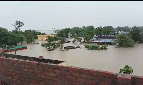Bhupalpally district completely submerged in water