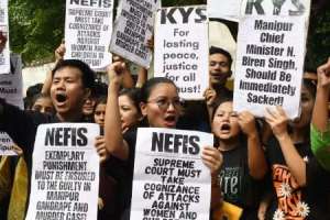 Continued Protests at Jantar Mantar in Delhi denounce the mistreatment of women from Manipur