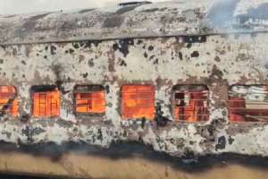 Fire erupts in Falaknuma Super Fast Express train in Hyderabad