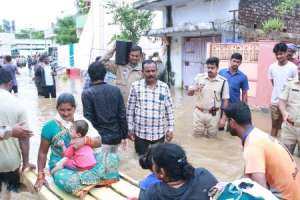 Floodwaters submerge multiple areas in KHM town